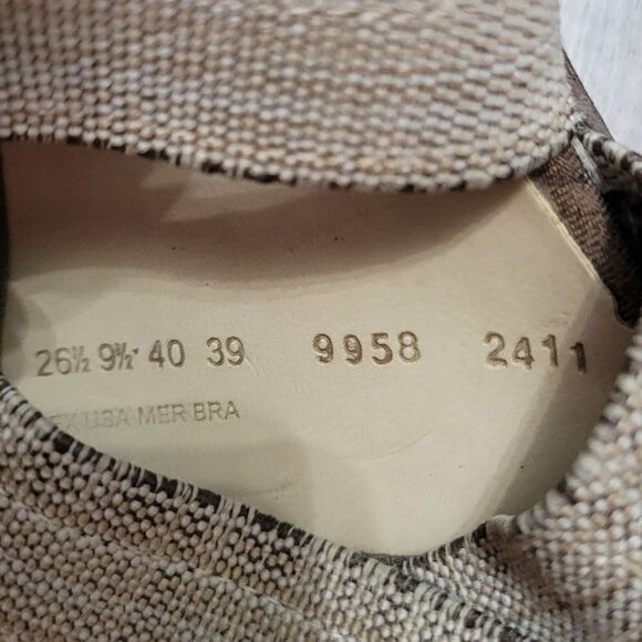 Andrea cork and canvas wedges sz 9.5 - Picture 11 of 12